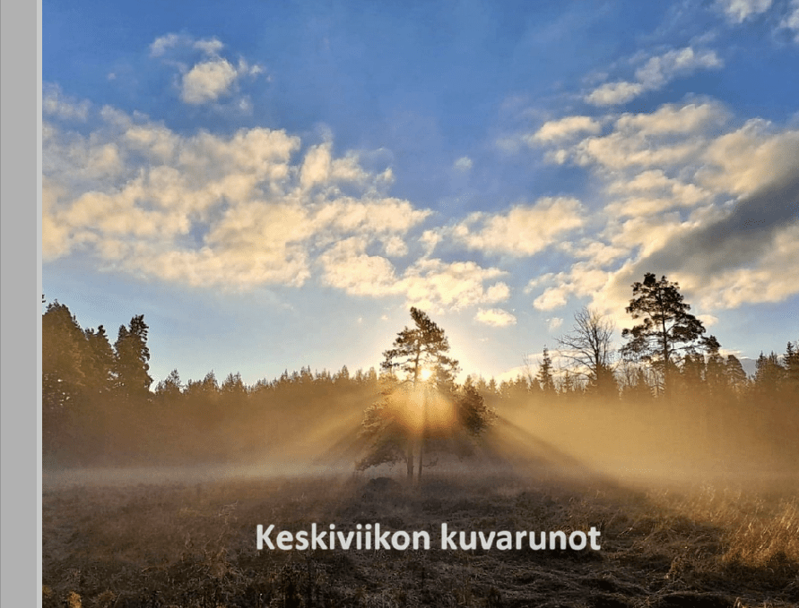 Keskiviikon kuvarunot -kirja nyt&nbsp;tilattavissa