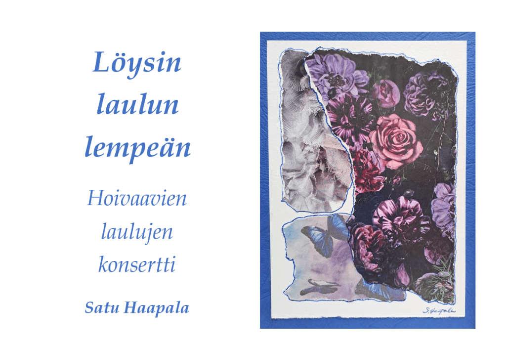 Löysin laulun lempeän – Hoivaavien laulujen konsertti Mynämäen kirjastossa 19.10.23